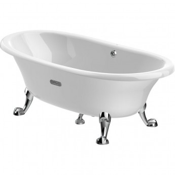 Чугунная ванна 170x85 см с противоскользящим покрытием ROCA NEWCAST WHITE 233650007